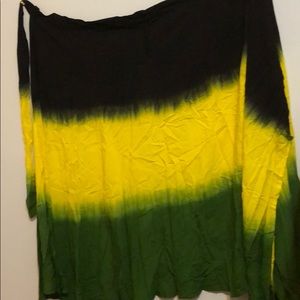 Jamaican wrap skirt